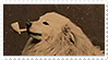 dog with a pipe stamp